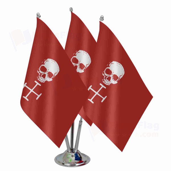 Florida Straits Pirates Triple Table Flag