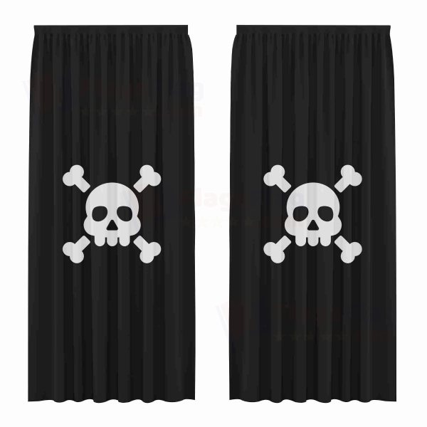 Fluent Emoji High Contrast Digital Printed Curtains