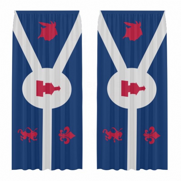 Fort Wayne Indiana Digital Printed Curtains