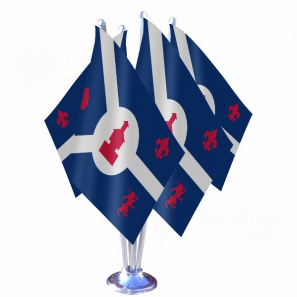 Fort Wayne Indiana Quadruple Table Flag