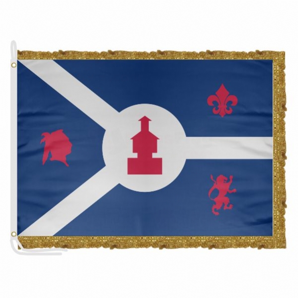 Fort Wayne Indiana Satin Office Flag