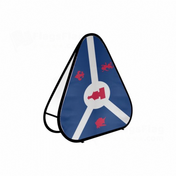 Fort Wayne Indiana Triangle Fabric Banner Display Stands