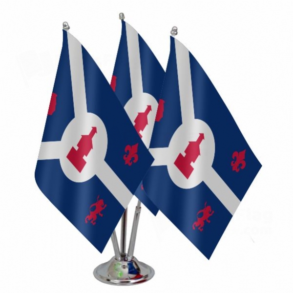 Fort Wayne Indiana Triple Table Flag