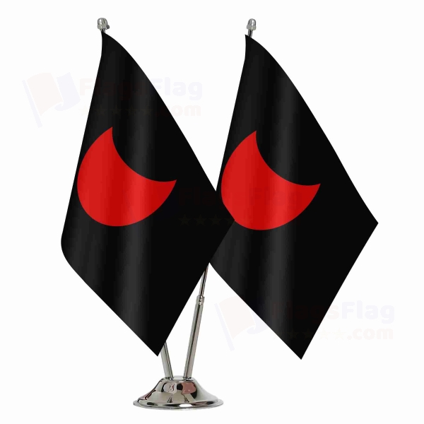 Fragmentary Lunar Dynasty Binary Table Flag
