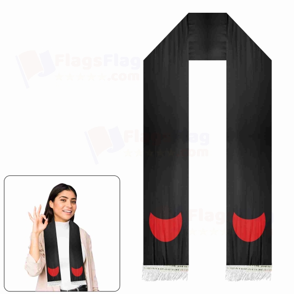 Fragmentary Lunar Dynasty Scarf Digital Printing