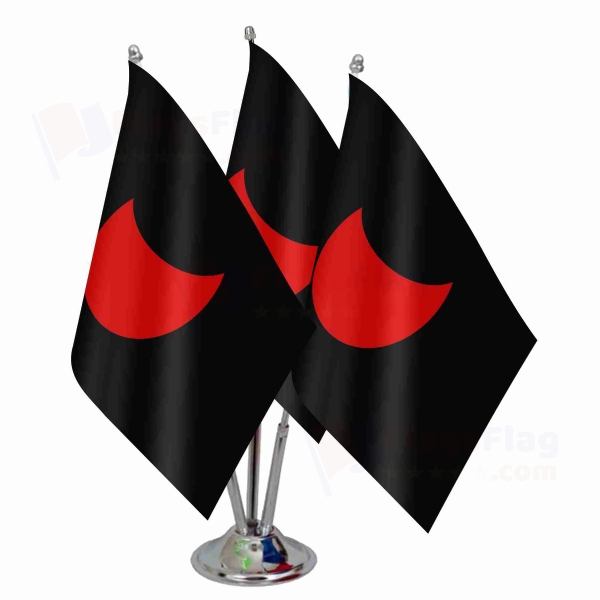 Fragmentary Lunar Dynasty Triple Table Flag
