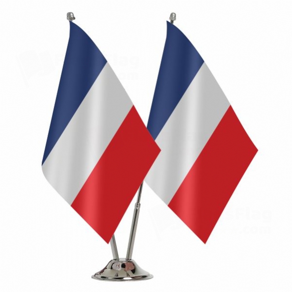 France 2 Table Flags