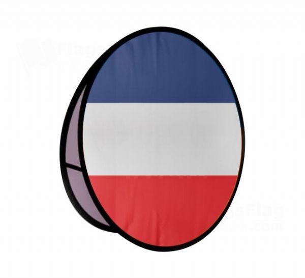 France Round Cloth Banner Display Stands
