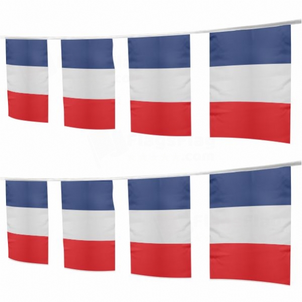 France Square String Flags