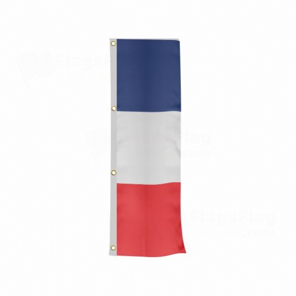 France Vertically Raised Flags