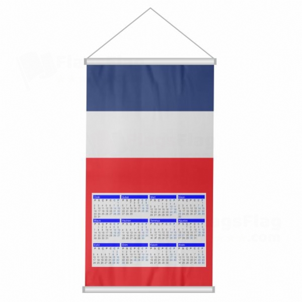 France Woven Fabric Digital Printing Calendar