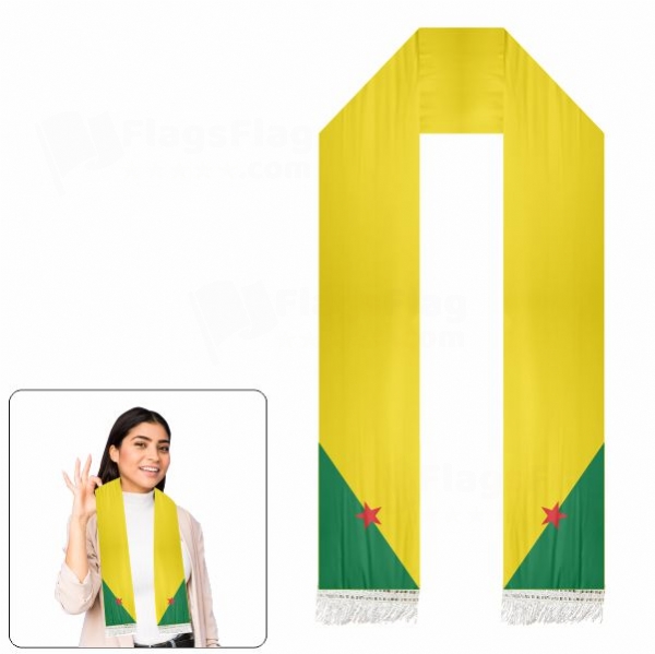 Frans�z Guyanas Scarf Digital Printing