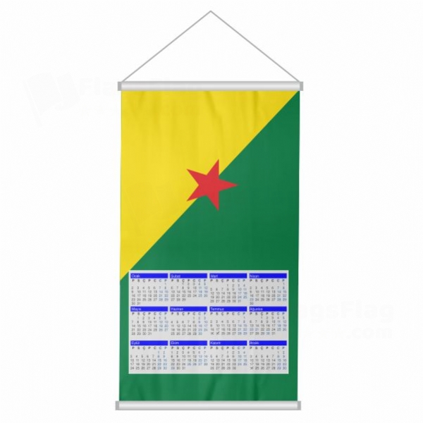 Frans�z Guyanas Woven Fabric Digital Printing Calendar