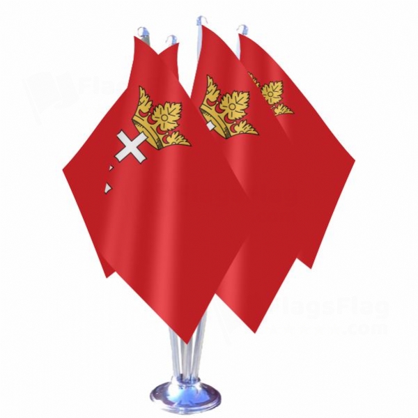 Free City Of Danzig Quadruple Table Flag