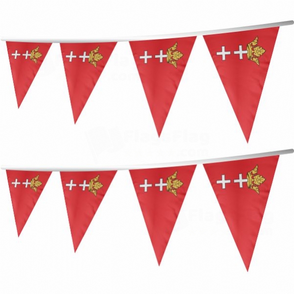 Free City Of Danzig Stringed Triangle Flag