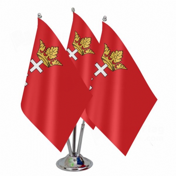 Free City Of Danzig Triple Table Flag
