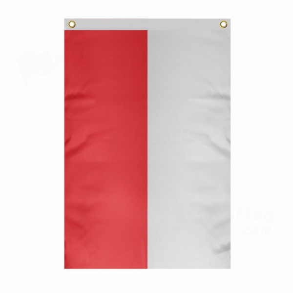 Free City Of L�beck Large Size Flag Hanging on Building