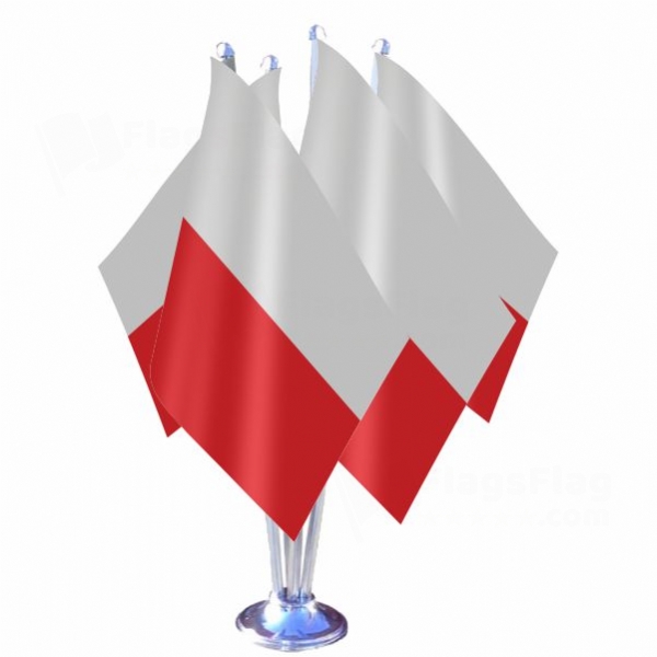Free City Of L�beck Quadruple Table Flag