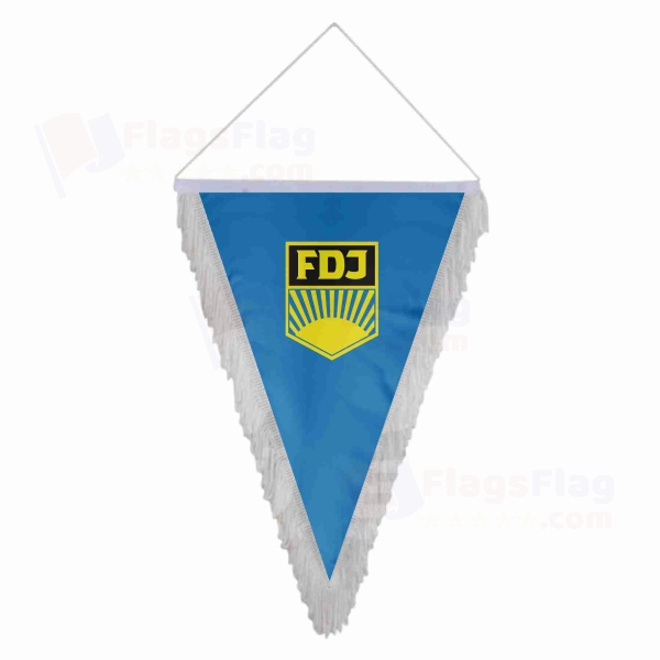 Free German Youth Triangle Fringed Streamers