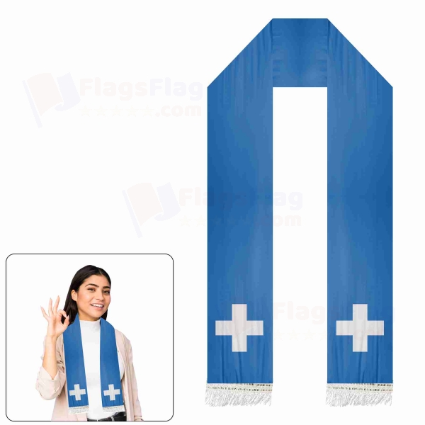 Free State Of Icaria Scarf Digital Printing