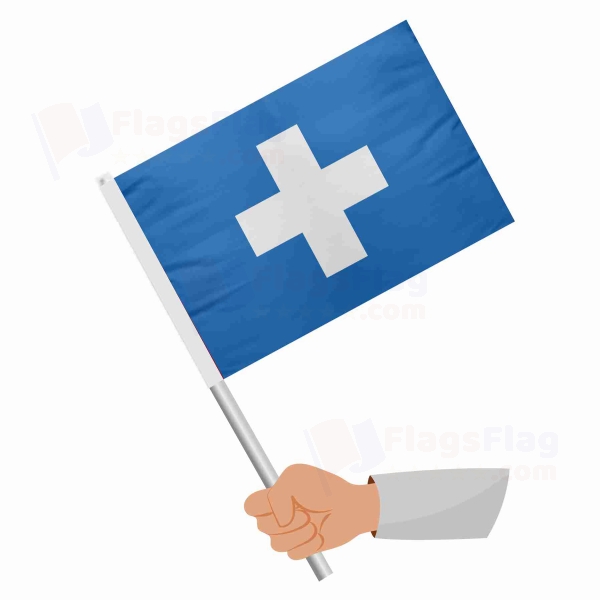 Free State Of Icaria Stick Flag