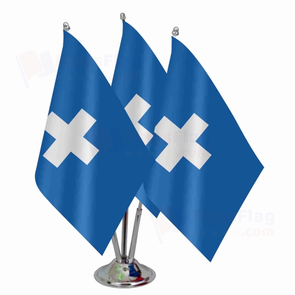 Free State Of Icaria Triple Table Flag