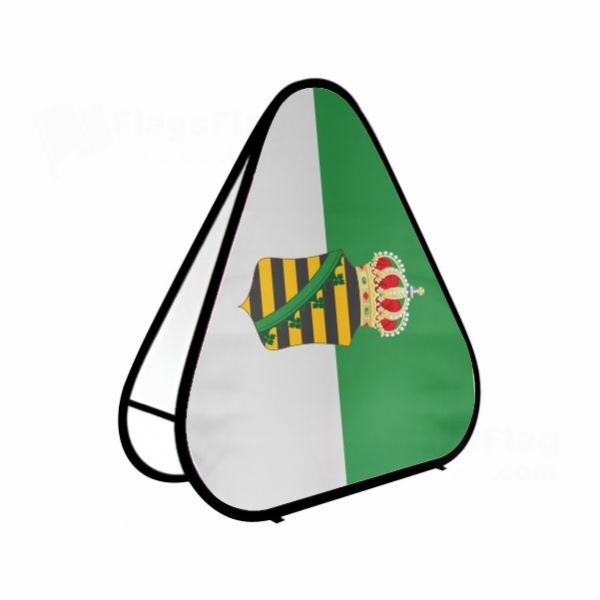 Free State Of Saxe Altenburg Triangle Fabric Banner Display Stands