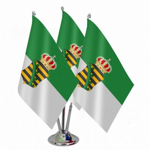 Free State Of Saxe Altenburg Triple Table Flag