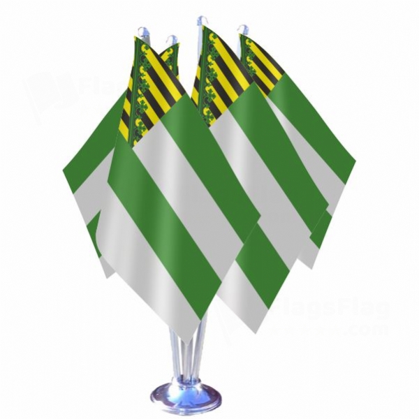 Free State Of Saxe Meiningen Quadruple Table Flag