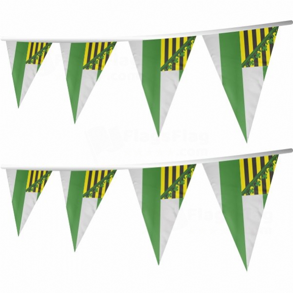 Free State Of Saxe Meiningen Stringed Triangle Flag