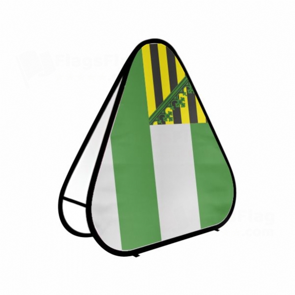 Free State Of Saxe Meiningen Triangle Fabric Banner Display Stands