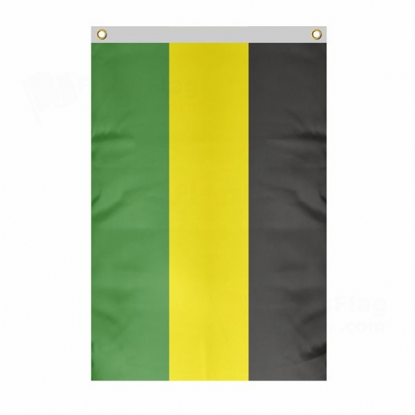 Free State Of Saxe Weimar Eisenach Large Size Flag Hanging on Building