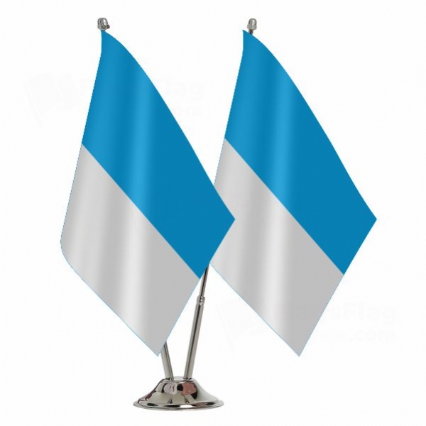 Free State Of Schwarzburg Rudolstadt 2 Table Flags