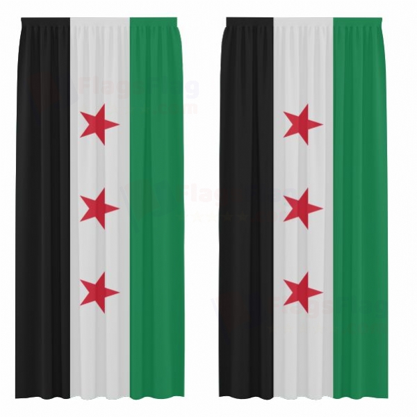 Free Syrian Army Digital Printed Curtains