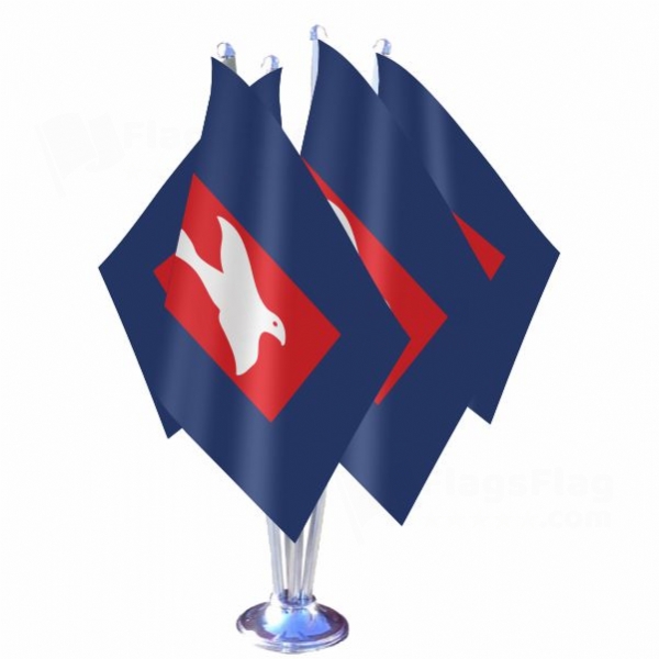 Freedomland Quadruple Table Flag