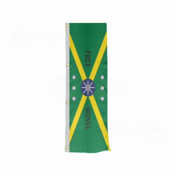 Freedonia Vertically Raised Flags