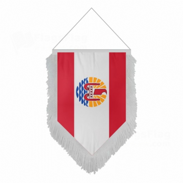 French Polynesia Pentagonal Flags
