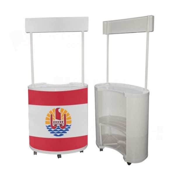 French Polynesia Round Display Stand