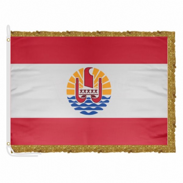 French Polynesia Satin Office Flag