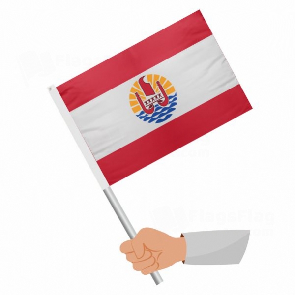 French Polynesia Stick Flag