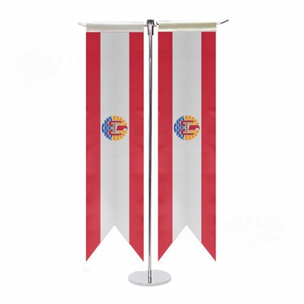 French Polynesia T Table Flags