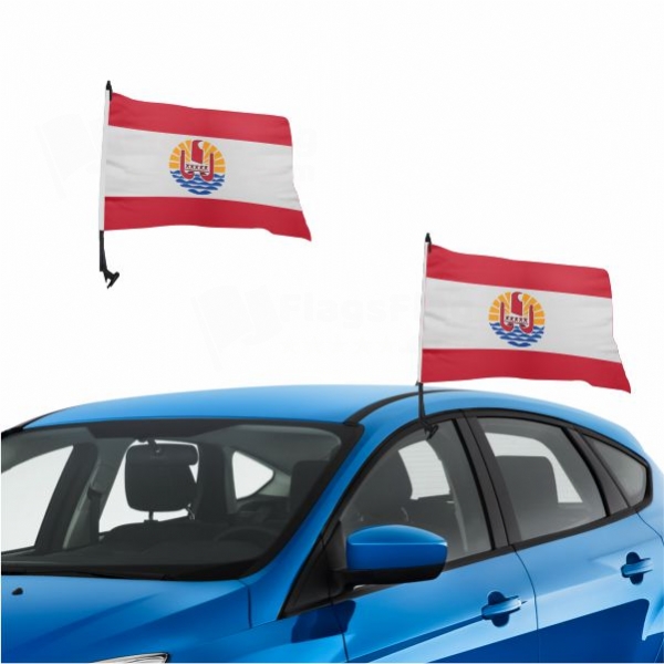 French Polynesia Vehicle Convoy Flag