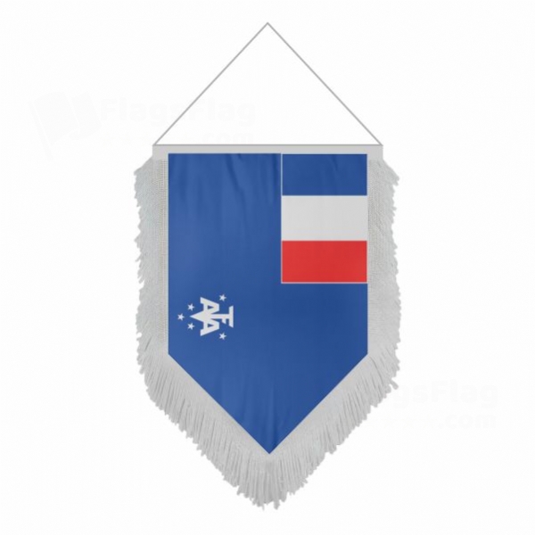 French Southern And Antarctic Lands Pentagonal Flags
