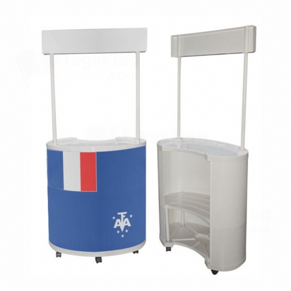 French Southern And Antarctic Lands Round Display Stand
