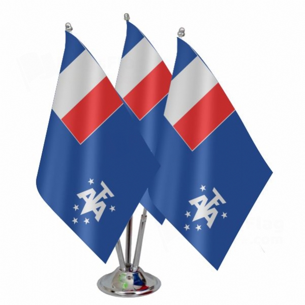 French Southern And Antarctic Lands Triple Table Flag