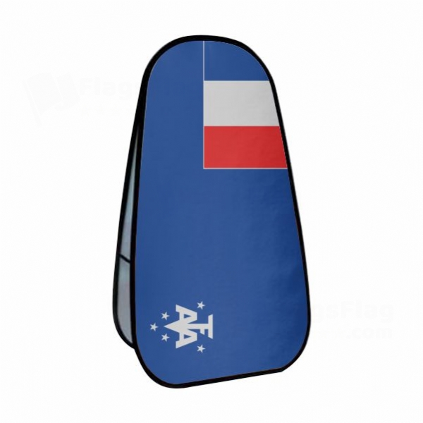 French Southern And Antarctic Lands Vertical Cloth Banner Display Stands