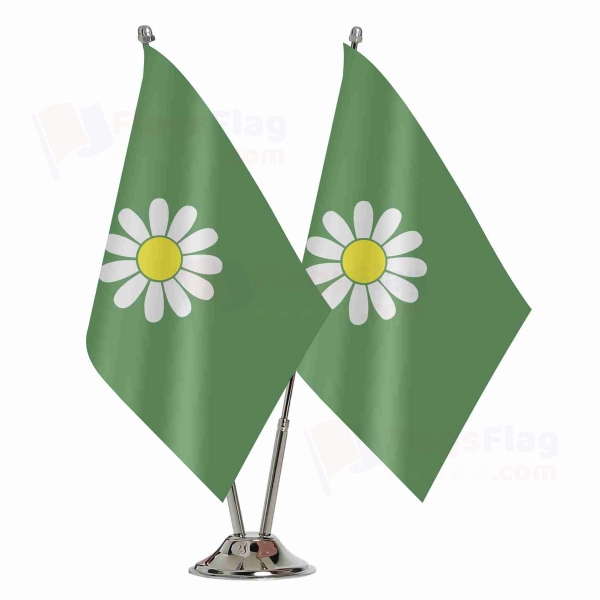 Frestonia 2 Table Flags