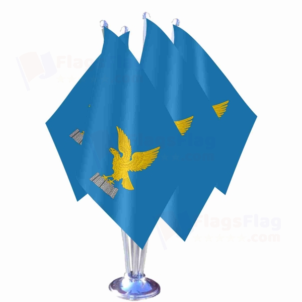 Friuli Venezia Giulia Quadruple Table Flag