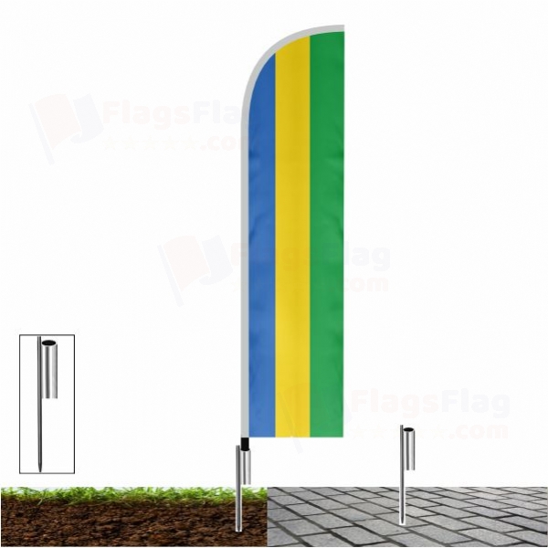 Gabon Beach Flags Gabon Sailing Flags