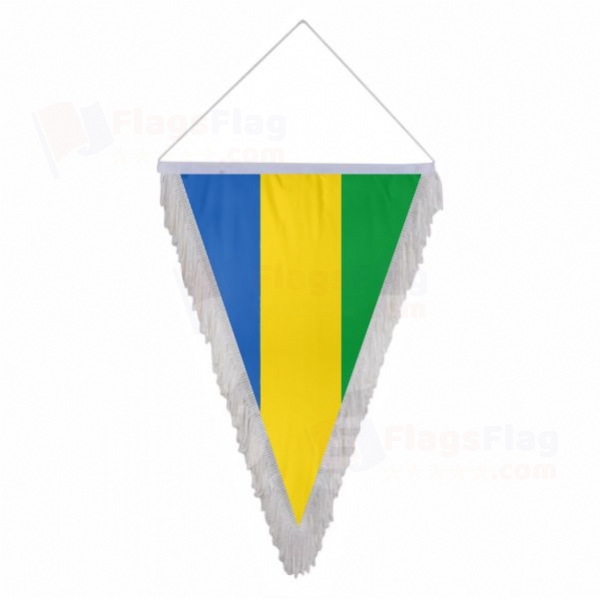 Gabon Triangle Fringed Streamers